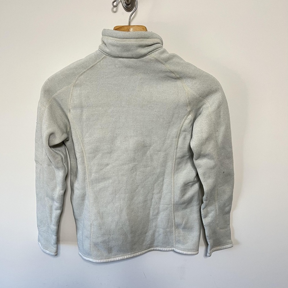 Patagonia Better Sweater 1/4 Zip Fleece Womens M White Pullover Hiking Outdoor - Picture 4 of 5